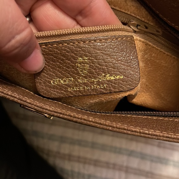 Gucci monogram logo shoulder handbag top zip vintage - Picture 5 of 15